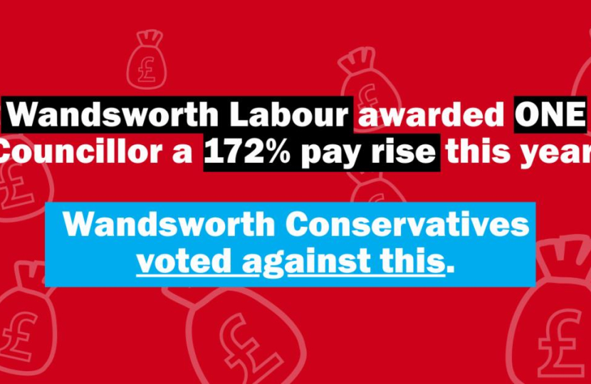 Wandsworth Labour Councillors vote themselves pay rises of up to 172%