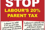 STOP LABOUR’S 20% PARENT TAX